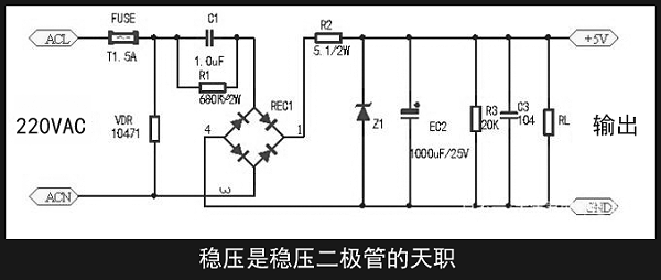 稳压二极管的天职