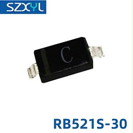 厂家直销 贴片RB521S-30肖特基二极管 	SOD-323